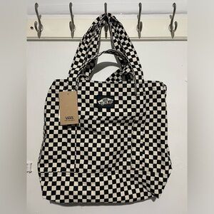 VANS checkered tote bag